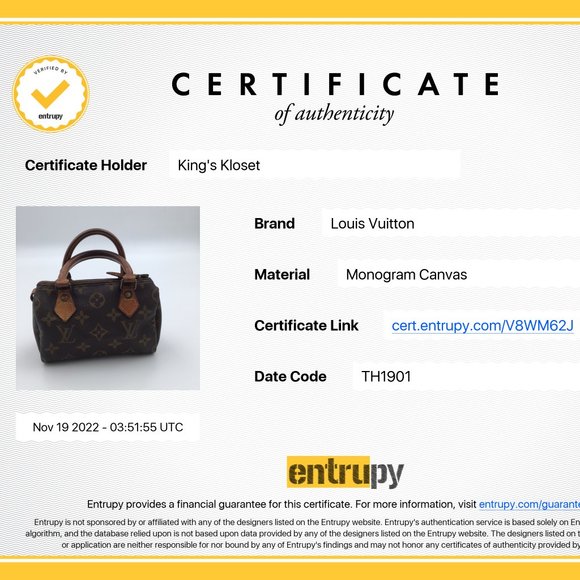 LV NANO SPEEDY IN BROWN MONOGRAM CANVAS - Picture 7 of 7